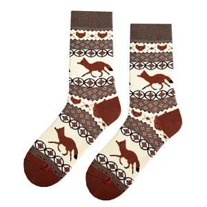 جوراب ساق بلند زنانه ال سون مدل روباه مکار کد PH1106.1