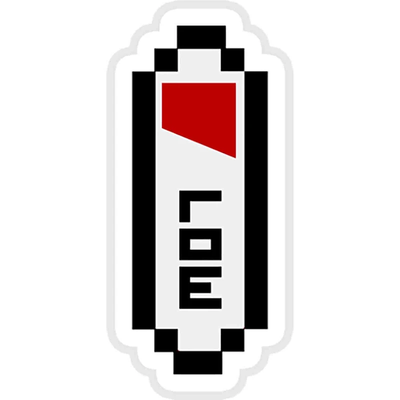 استیکر لپ تاپ طرح low-battery کد ST1170