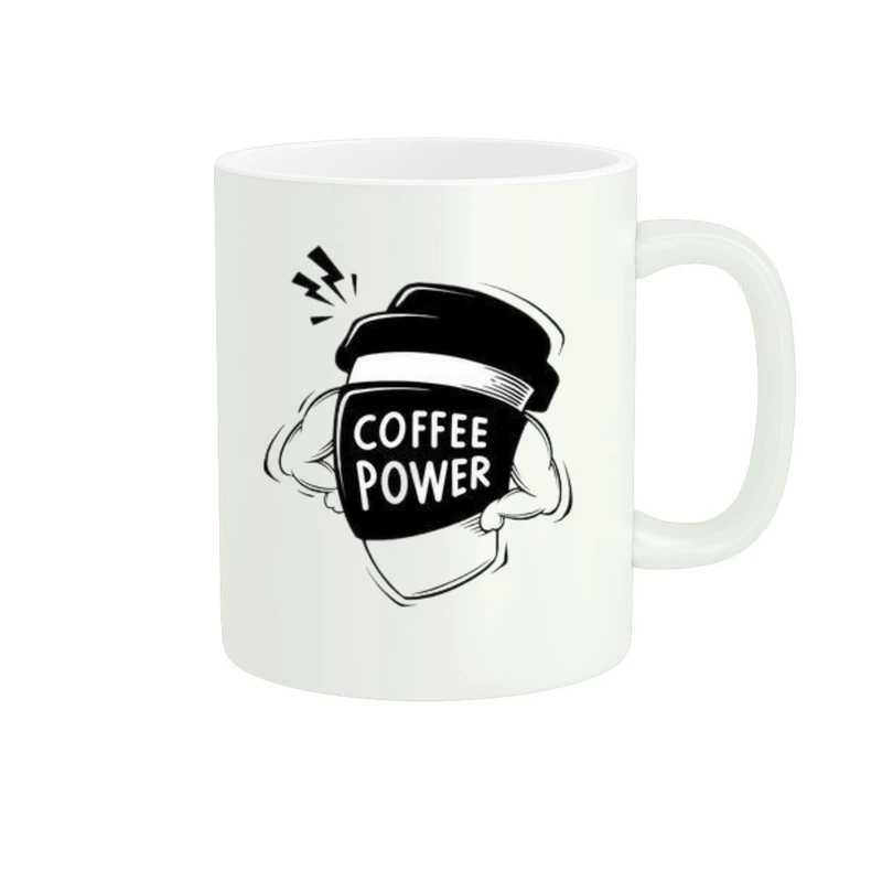 ماگ پاد آفرین طرح coffee power کد ۱۰۶