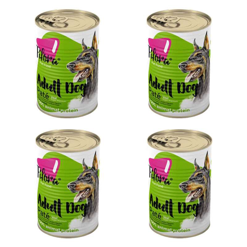 کنسرو غذای سگ فیفورا مدل Veal وزن 400 گرم بسته 4 عددی