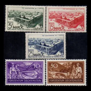 تمبر یادگاری مدل خارجی مجموعه 5 عددی