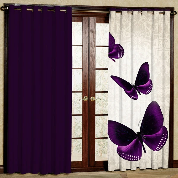 پرده مدل مخمل پانچی کد 7196 سایز 280x140 سانتی متر