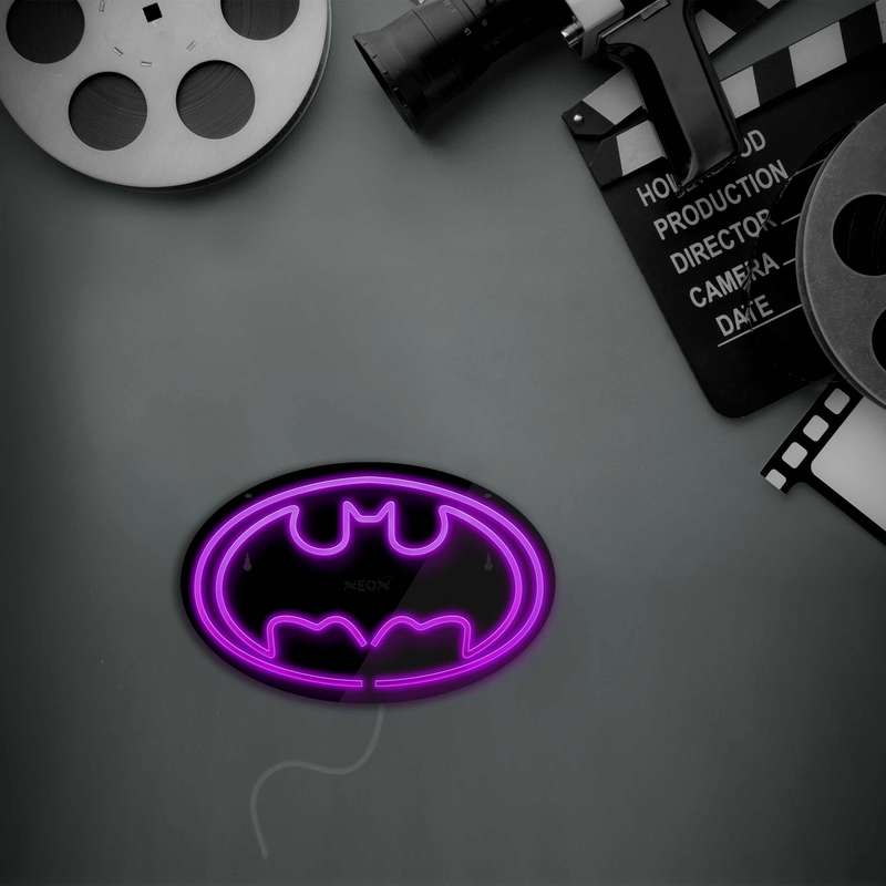 چراغ دیواری نئون دیزاین طرح Batman-BL_PR