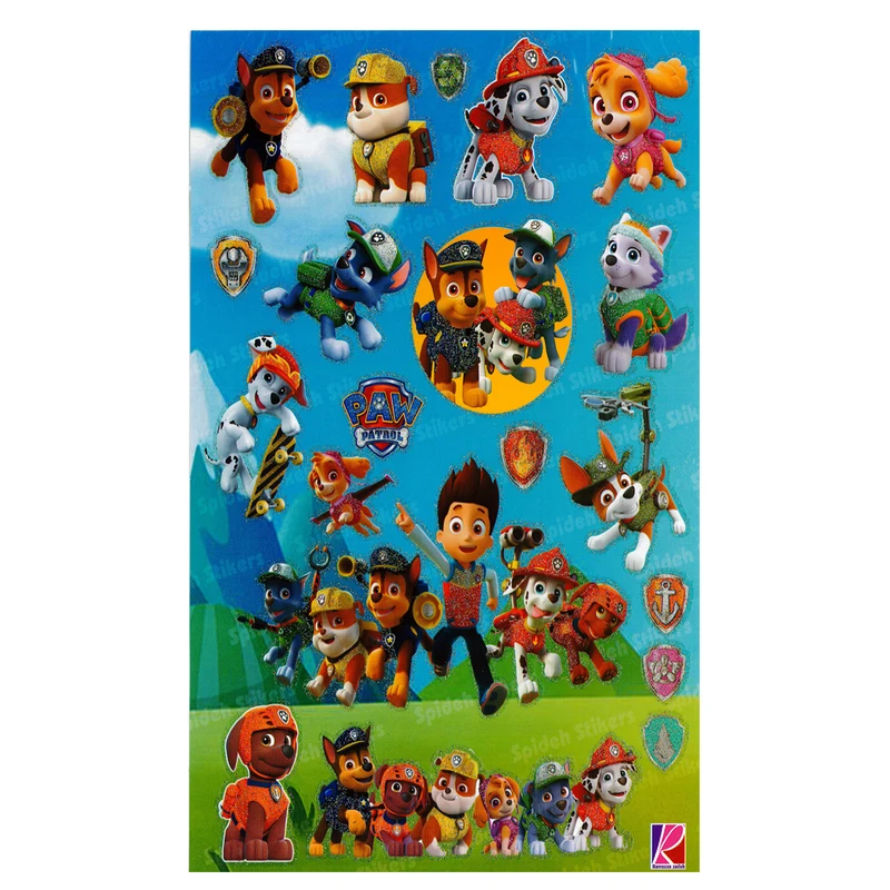 استیکر کودک طرح سگ نگهبان کد PAW 333