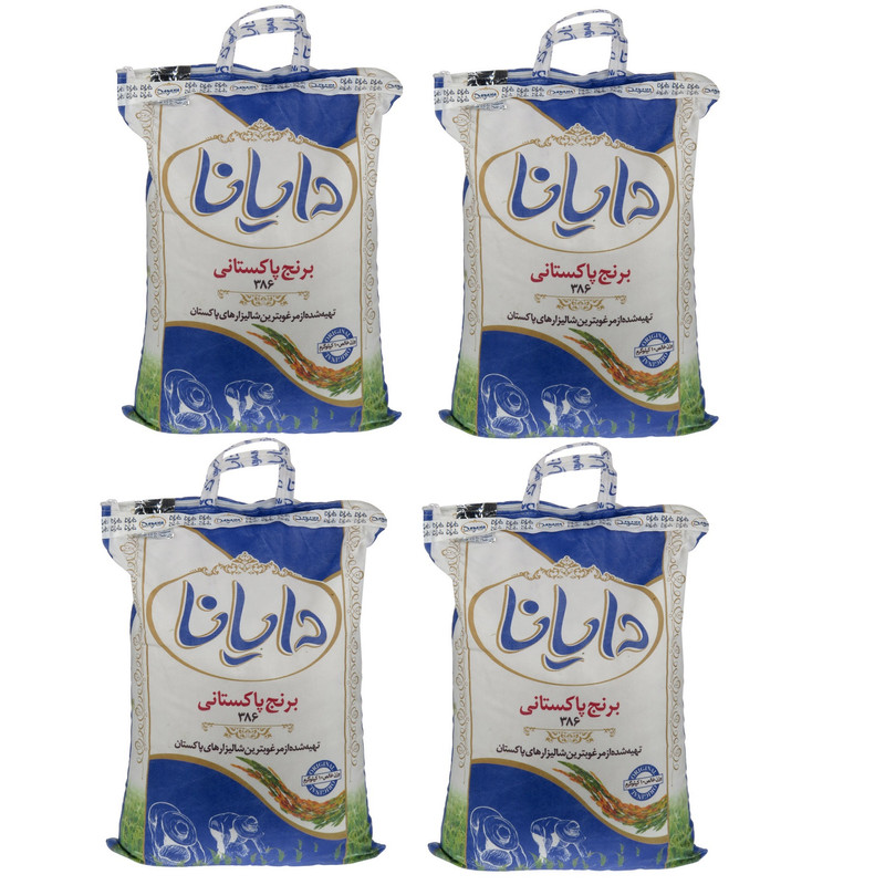 برنج پاکستانی دایانا - 10 کیلوگرم بسته 4 عددی