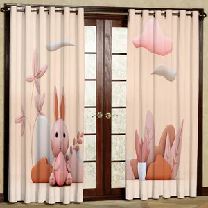 پرده مدل خرگوش هازان پانچی کد 2309 سایز 140x200 سانتی متر