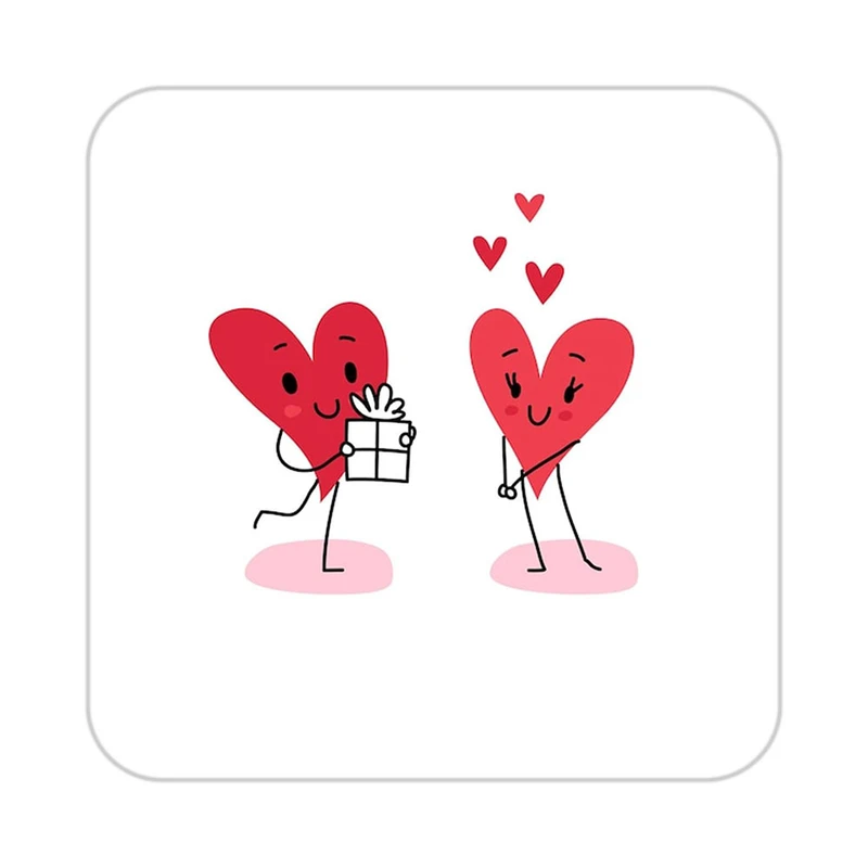 زیر لیوانی کاکتی طرح عاشقانه مدل mp38336