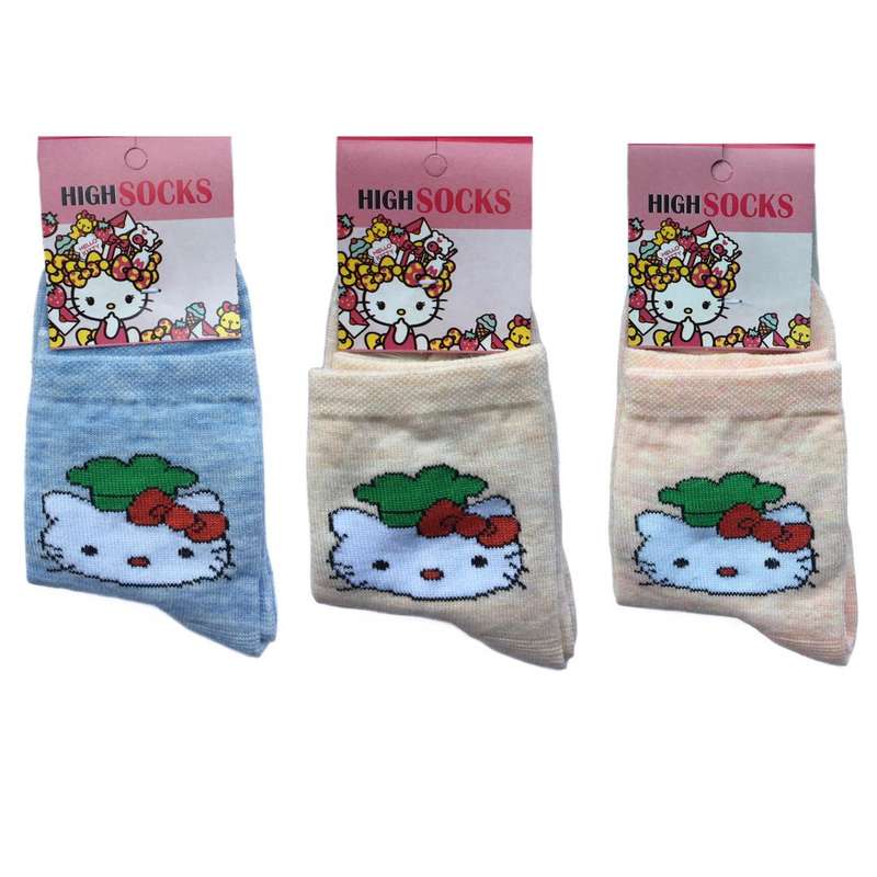 جوراب دخترانه کد 6166546 مجموعه 3 عددی.