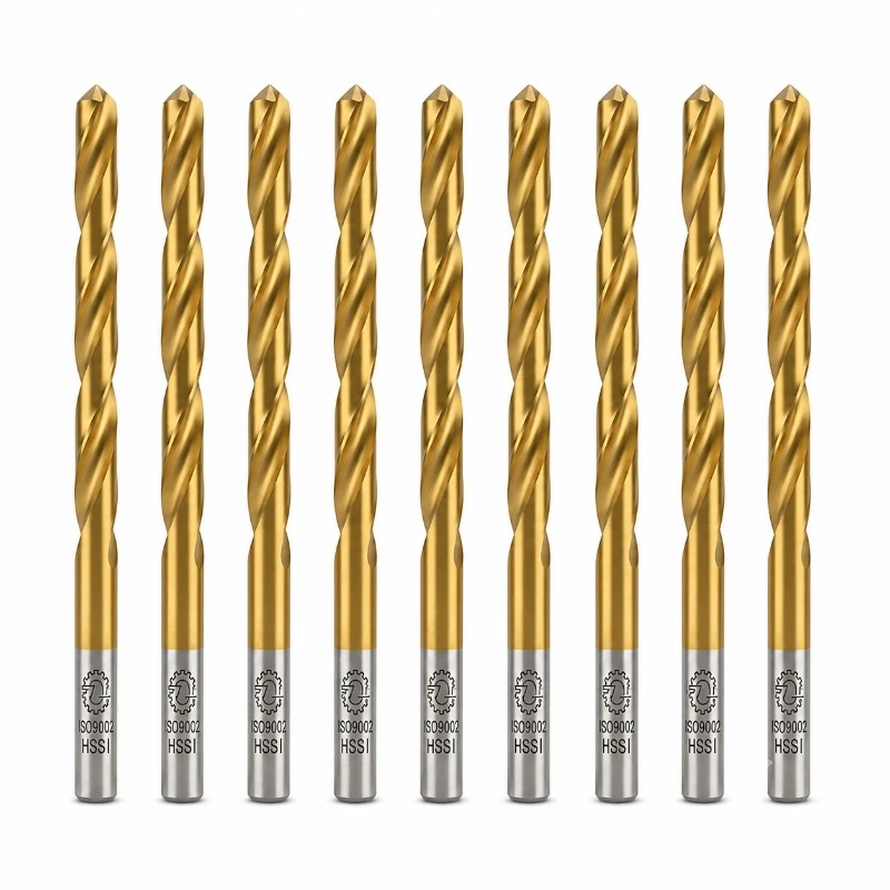 مته فلز تی جی مدل HSS Titanium سایز 10 میلی‌متر مجموعه 9 عددی