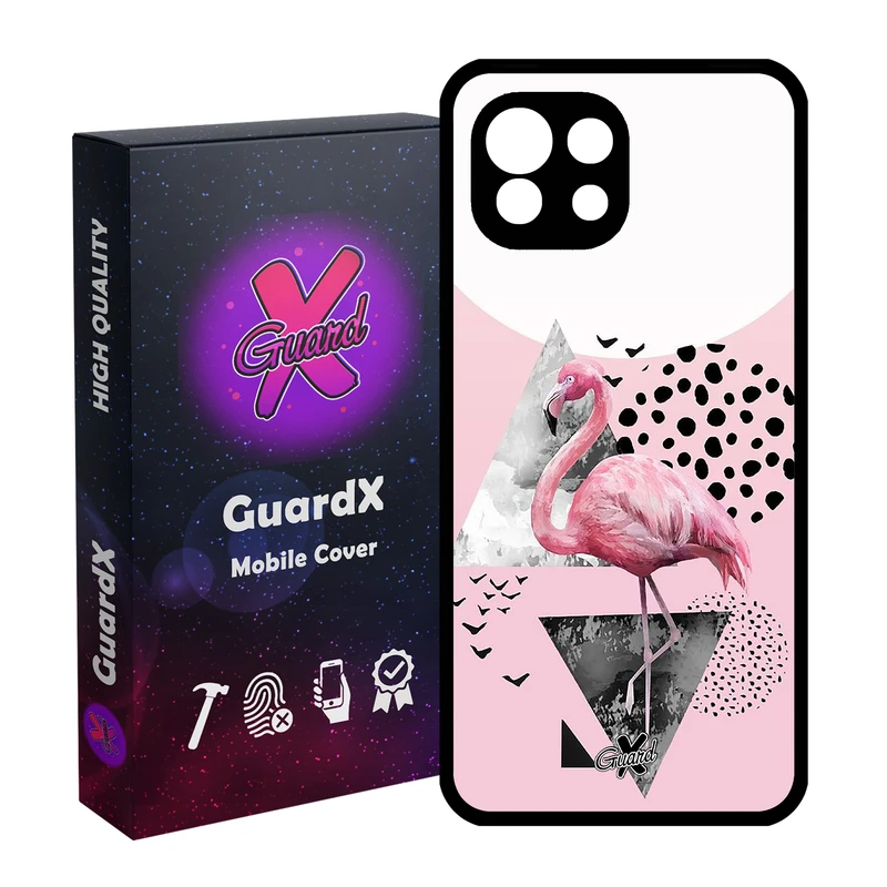 کاور گارد ایکس طرح Flamingo مدل Glass10066 مناسب برای گوشی موبایل شیائومی Mi 11 Lite
