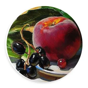  دیوارکوب طرح نقاشی هلو و انگور مدل wtb689