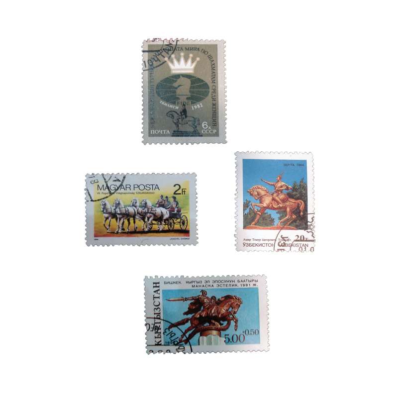 تمبر یادگاری مدل ملل کد DS1579 مجموعه 4 عددی