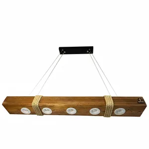 لوستر پنج شعله مدل خطی آویز