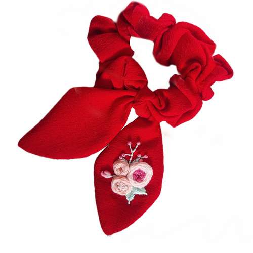 کش مو زنانه مدل اسکرانچی دنباله دار کد z2