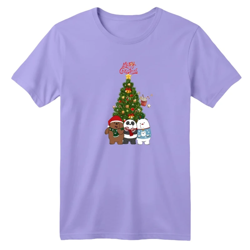 تی شرت آستین کوتاه بچگانه مدل خرس کریسمس کد 6