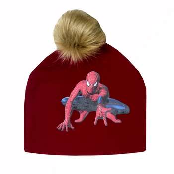کلاه پسرانه مدل پم پم طرح مرد عنکبوتی کد 774999