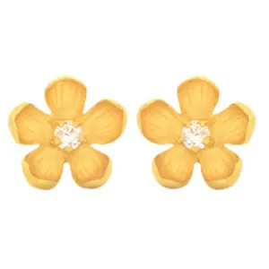 گوشواره طلا 18 عیار زنانه مدل دوست خوب dkg776