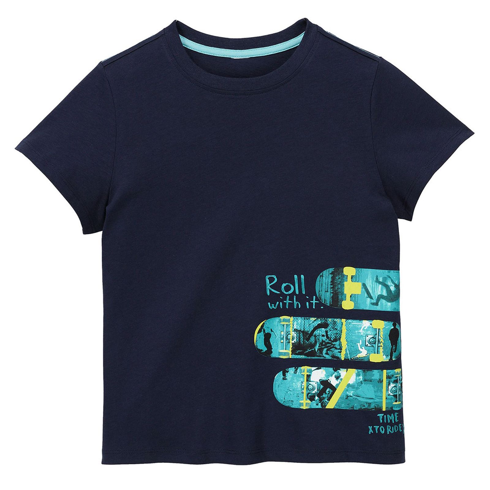 تی شرت آستین کوتاه پسرانه الایو مدل ROLL WOTH IT02 -  - 1