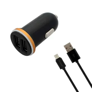 شارژر فندکی کینگ استار مدل KC110 a به همراه کابل تبدیل MicroUSB
