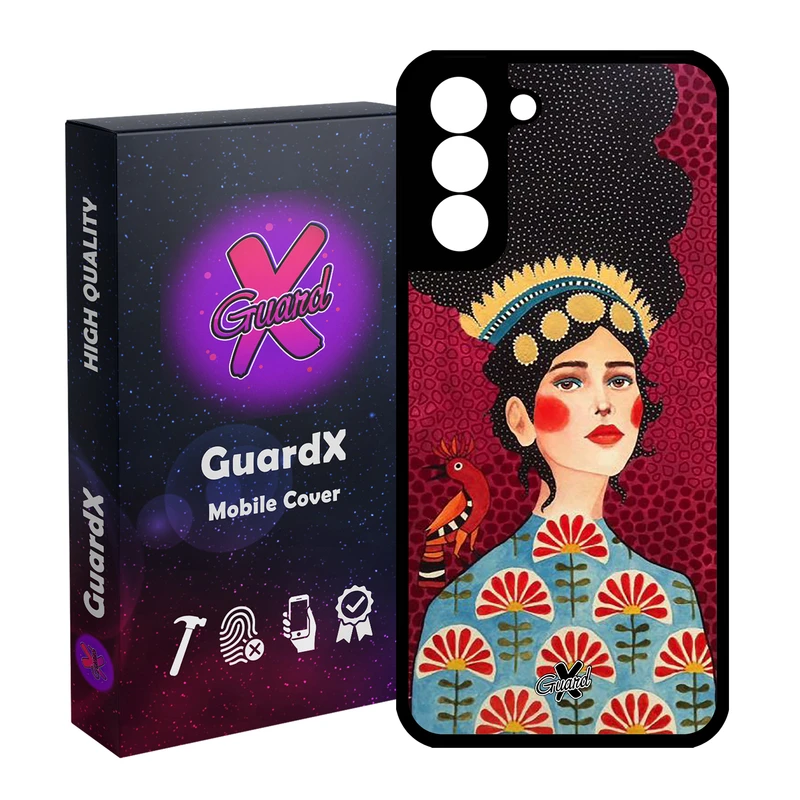 کاور گارد ایکس طرح Girl مدل Glass10179 مناسب برای گوشی موبایل سامسونگ Galaxy S21 FE