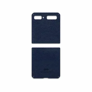 MAHOOT Deep-Blue-Leather Cover Sticker for Samsung Galaxy Z Flip