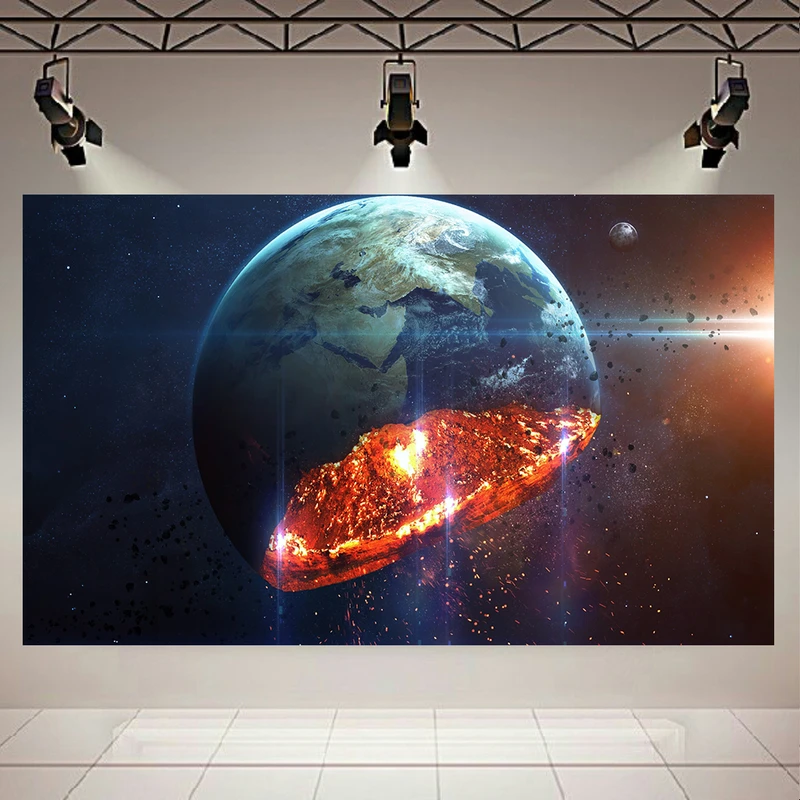 پوستر دیواری طرح کهکشان مدل فروپاشی هسته کره زمین کد AR2660