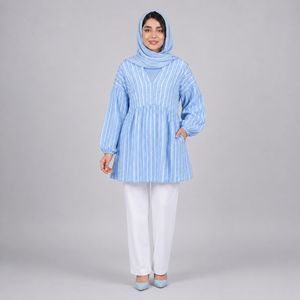 مانتو جلو بسته روی زانو زنانه مدل لیدا