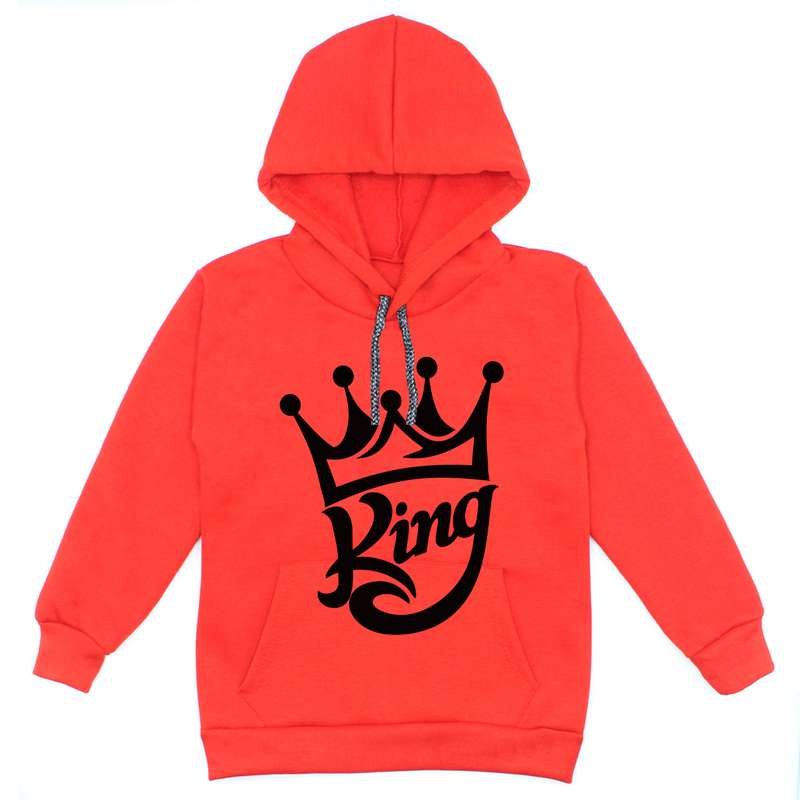 هودی پسرانه مدل  A47 KING رنگ قرمز
