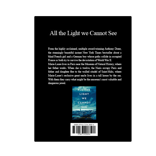 کتاب All the Light we Cannot See اثر Anthony Doerr انتشارات نبض دانش