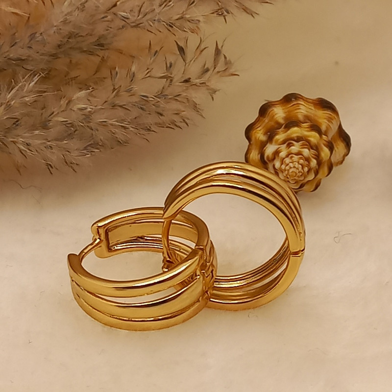 گوشواره زنانه ژوپینگ مدل حلقه ای کد XP 02
