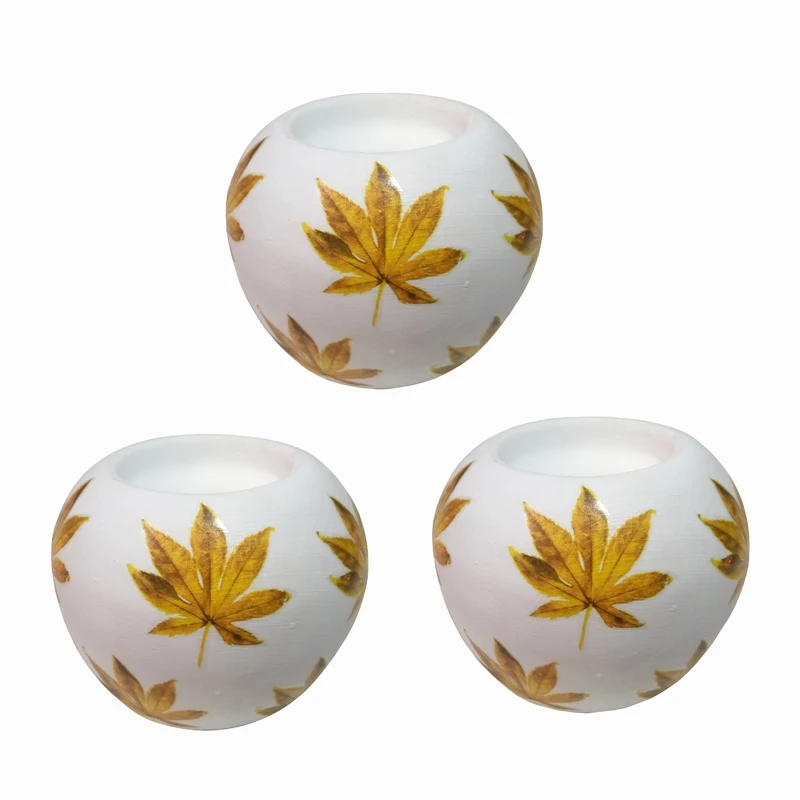 جاشمعی طرح پاییزی کد DFG 20 بسته 3 عددی