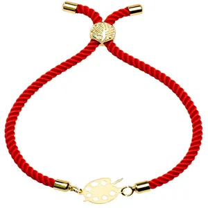 دستبند طلا 18 عیار زنانه الن نار مدل پالت نقاشي 1381