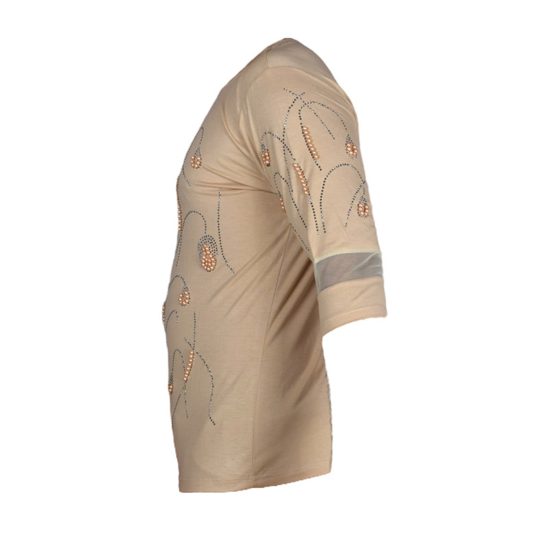 بلوز آستین سه ربع زنانه مدل آماندیس AM106