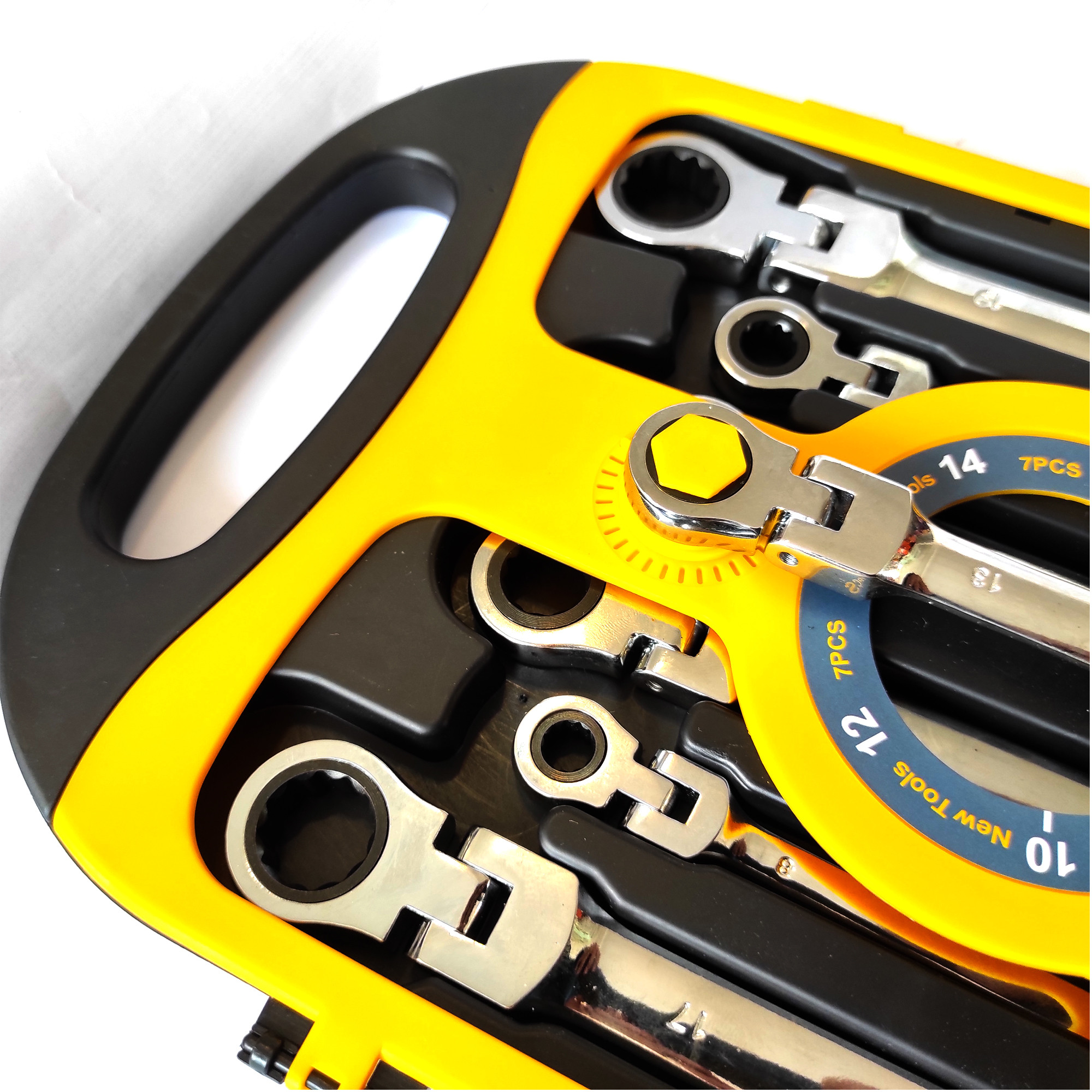 آچار جغجغه ای لقلقه ای کنیوش مدل KK-7 مجموعه 7 عددی آچار جغجغه ای لقلقه ای کنیوش مدل KK-7 مجموعه 7 عددی