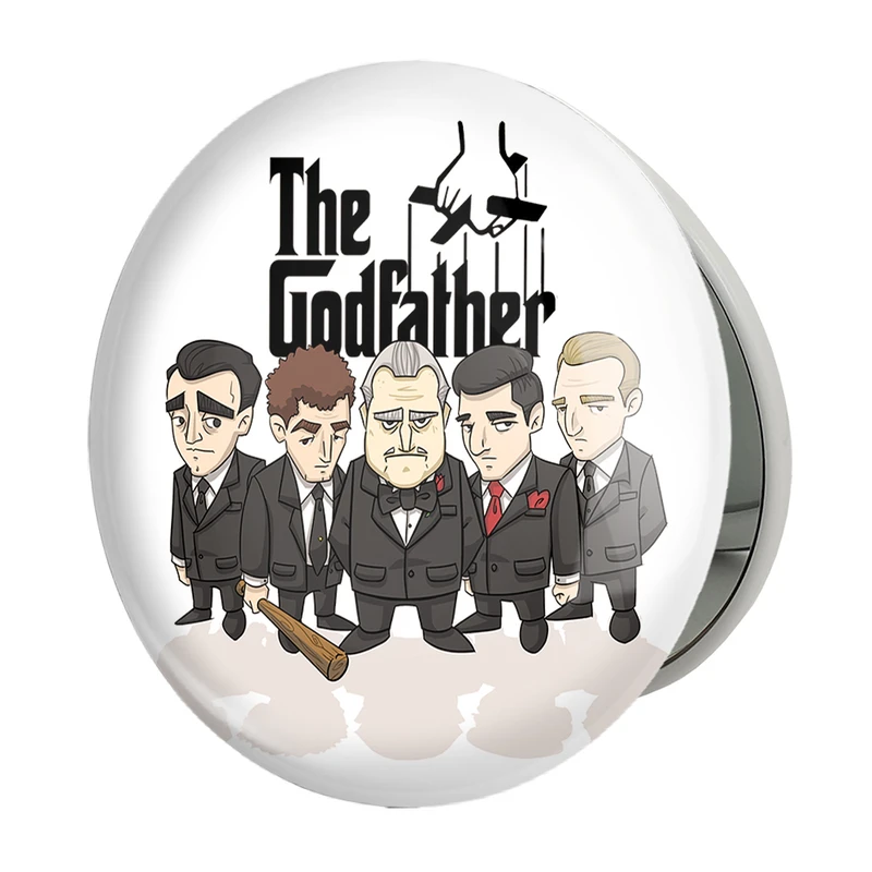 آینه جیبی خندالو طرح پدرخوانده The Godfather مدل تاشو کد 10155 