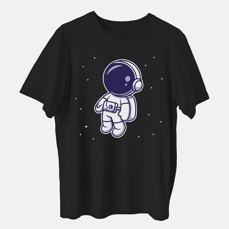 تی شرت آستین کوتاه زنانه مدل فضانورد کیوت