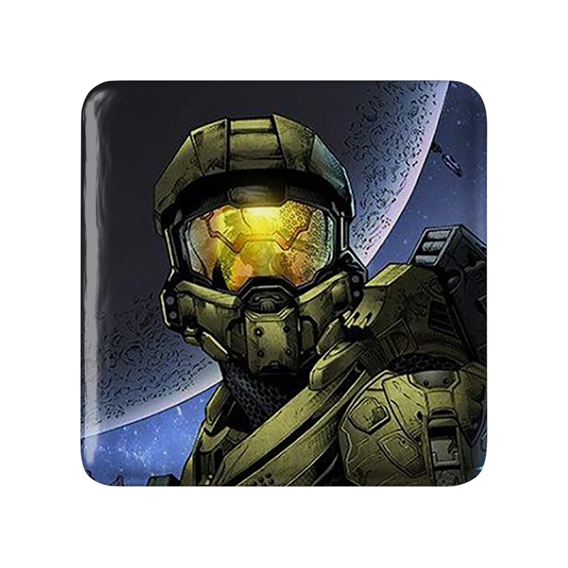 مگنت خندالو طرح بازی هیلو (Halo) مدل مربعی کد 31504