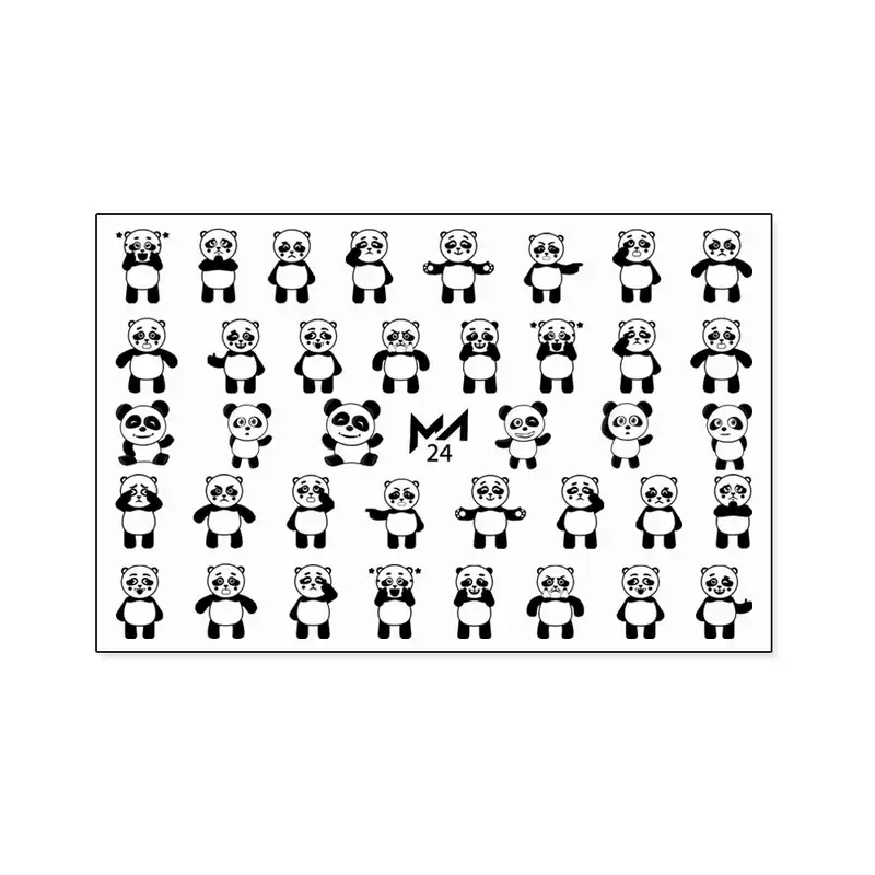 برچسب لنز ناخن مدل پاندا کد MT-L24