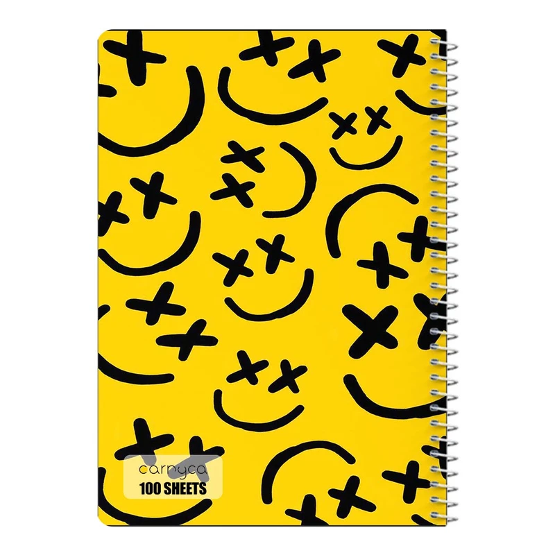 دفتر مشق 100 برگ سیمی کارنیکا طرح ایموجی Emoji کد 26671