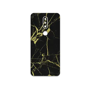 MAHOOT  Graphite-Gold-Marble Cover Sticker for Nokia 7.1