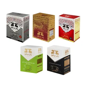 چای سیاه شکسته سوپر زرین و هل دار و ارل گری و آسام و  کله مورچه دو قوچ - 100 گرم بسته 5 عددی