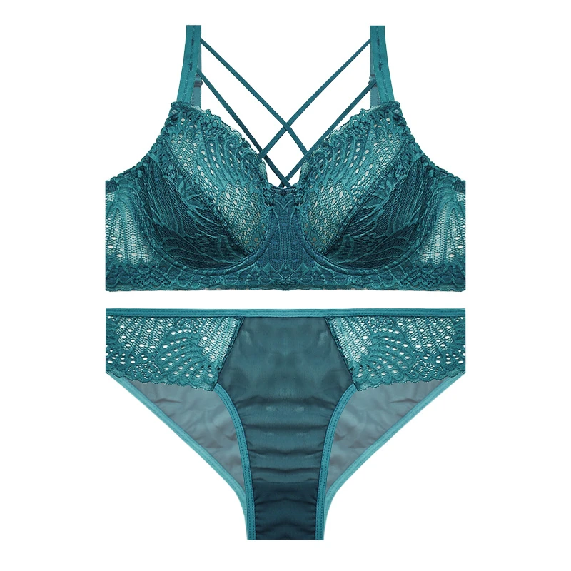 ست شورت و سوتین زنانه مدل گیپور هارنس دوبل کد 19576