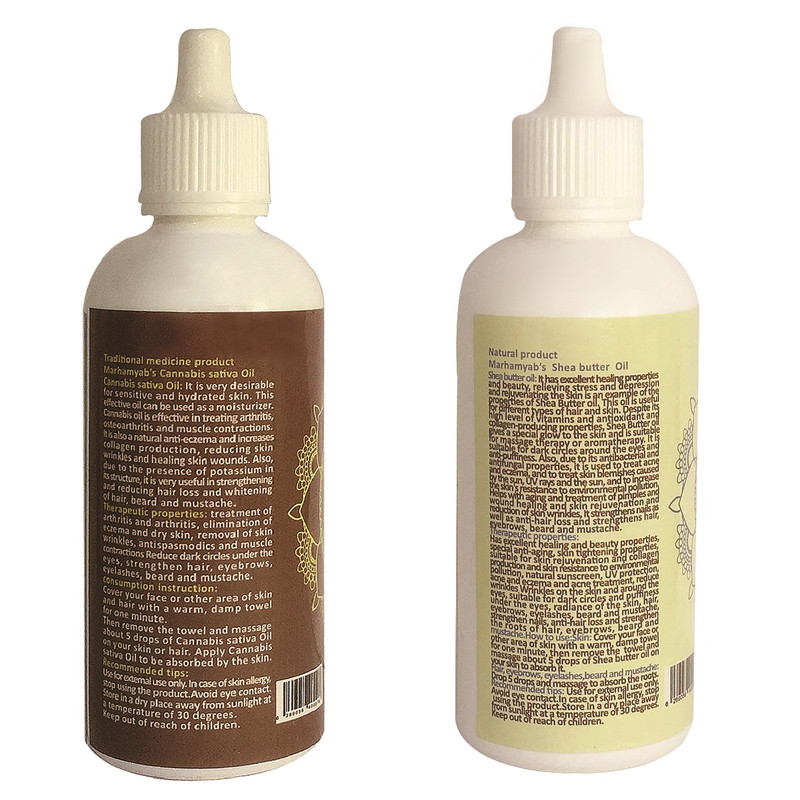 روغن بدن مرهم یاب مدل شی باتر و شاهدانه حجم 80 میلی لیتر مجموعه 2 عددی روغن بدن مرهم یاب مدل شی باتر و شاهدانه حجم 80 میلی لیتر مجموعه 2 عددی