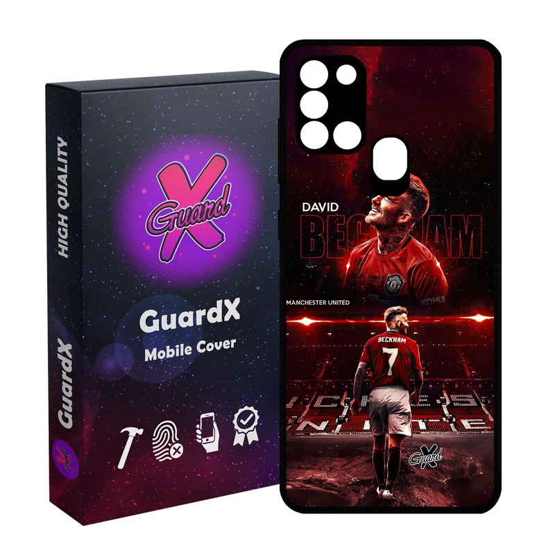 کاور گارد ایکس طرح David Beckham مدل Glass10581 مناسب برای گوشی موبایل سامسونگ Galaxy A21s