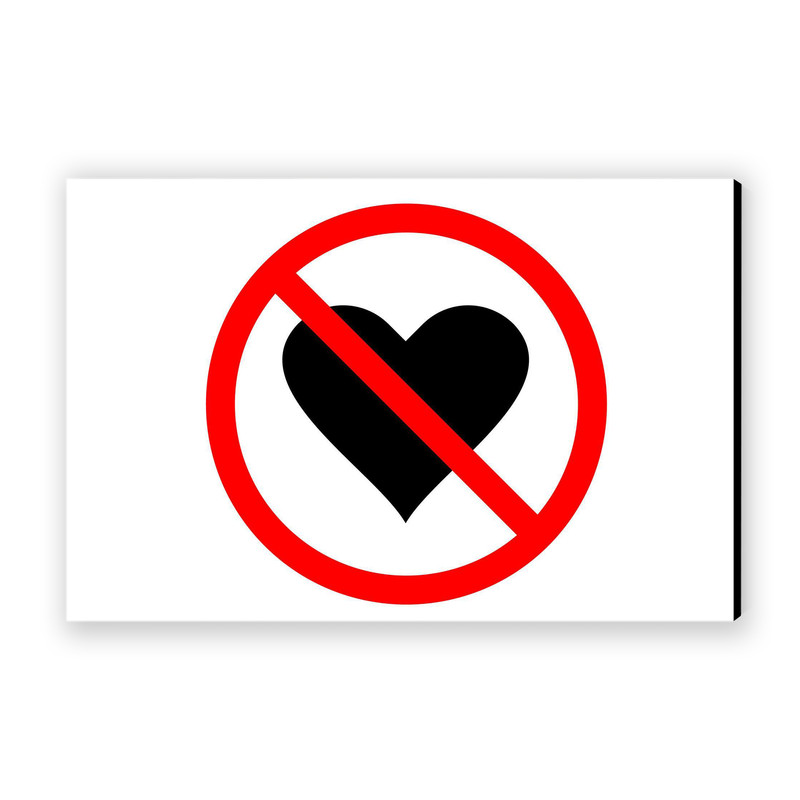 تابلو شاسی عرش مدل فانتزی عشق ممنوع No Love کد As1998