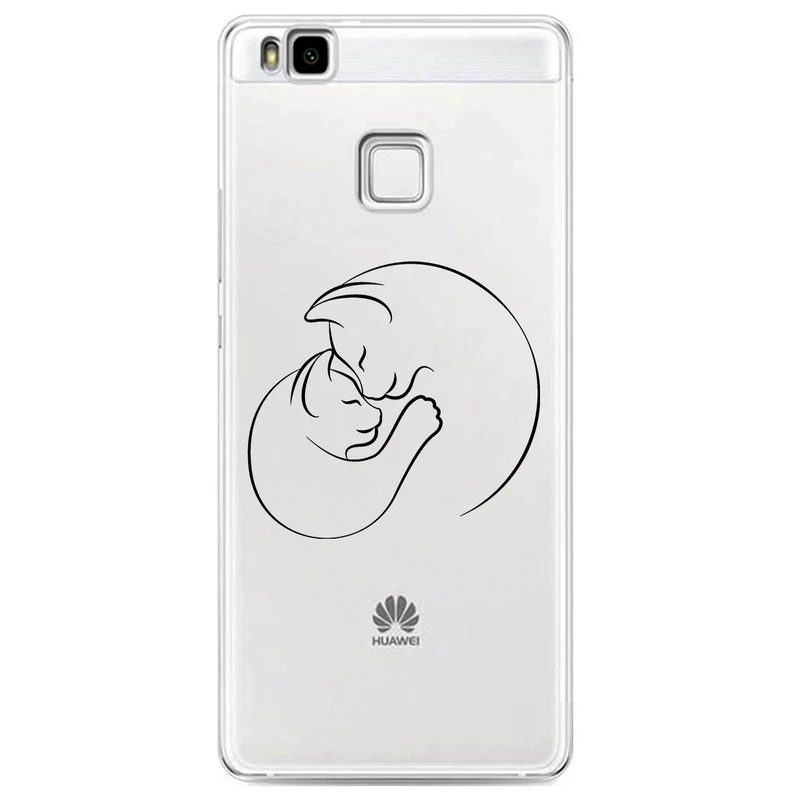 کاور مگافون طرح گربه مدل C61-B مناسب برای گوشی موبایل هوآوی P9 Lite