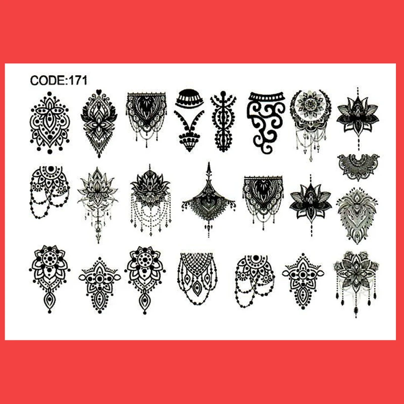 استیکر طراحی ناخن طرح جواهرات مدل C171