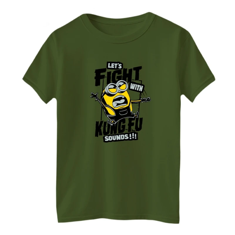 تی‌شرت لانگ آستین کوتاه بچگانه مدل مینیون