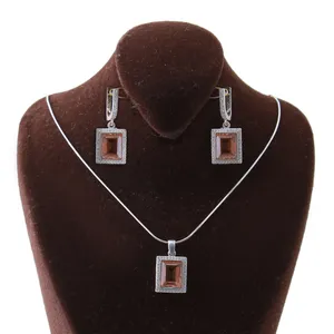  نیم ست نقره زنانه بازرگانی میلادی مدل الکساندریت کد NTR_253