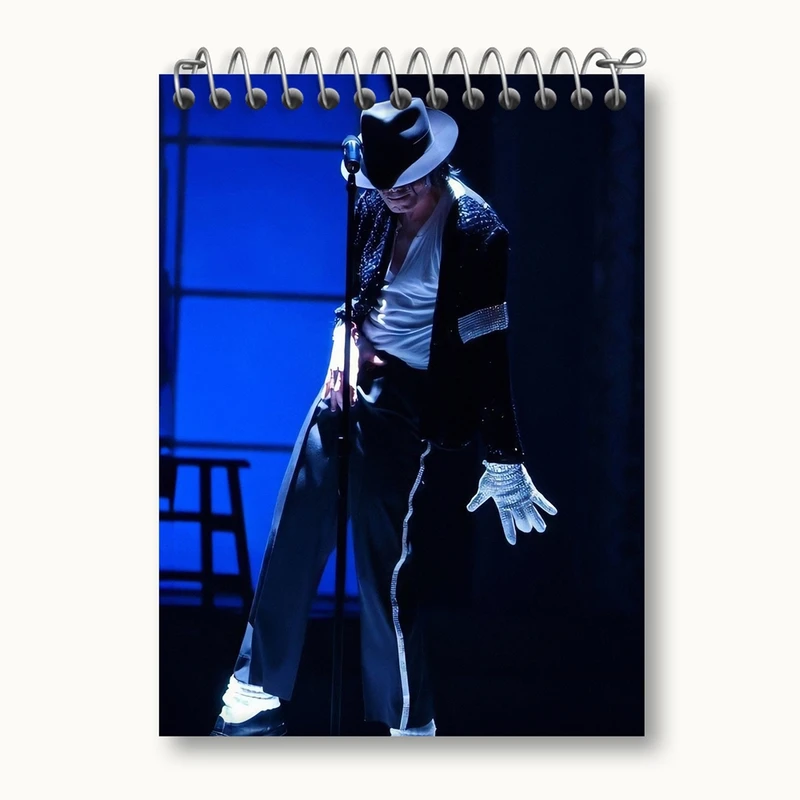 دفتر یادداشت 50 برگ خندالو مدل مایکل جکسون Michael Jackson کد 19234